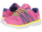 Avia Kids Rhea (little Kid/big Kid) (pink Energy/sodalite Blue/highlighter Lime) Girls Shoes