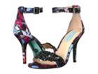 Blue By Betsey Johnson Gina (black Floral) Women's 1-2 Inch Heel Shoes