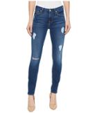7 For All Mankind Ankle Skinny W/ Destroy In Royal Indigo 2 (royal Indigo 2) Women's Jeans