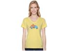 Life Is Good Special Delivery Crusher Vee (happy Yellow) Women's T Shirt