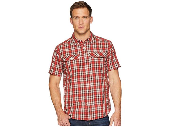 Mountain Hardwear Canyon Ac Short Sleeve Shirt (dark Fire) Men's Short Sleeve Button Up