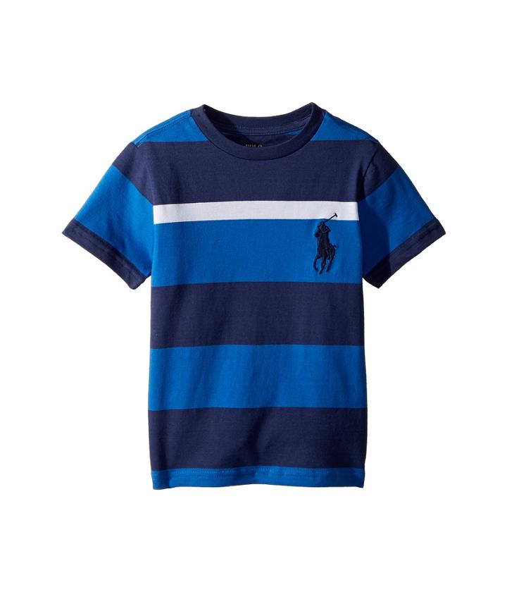 Polo Ralph Lauren Kids Striped Cotton Jersey T-shirt (toddler) (boysenberry Multi) Boy's T Shirt