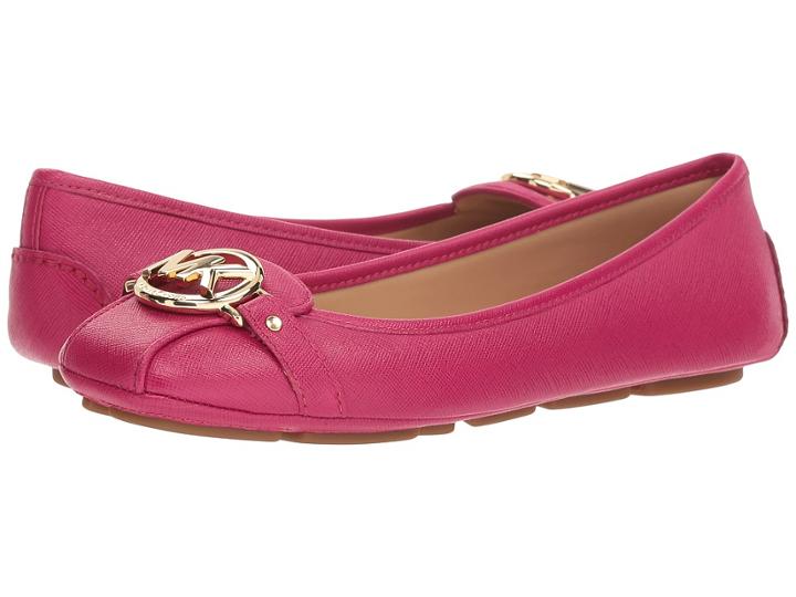 Michael Michael Kors Fulton Moc (ultra Pink) Women's Slip On  Shoes