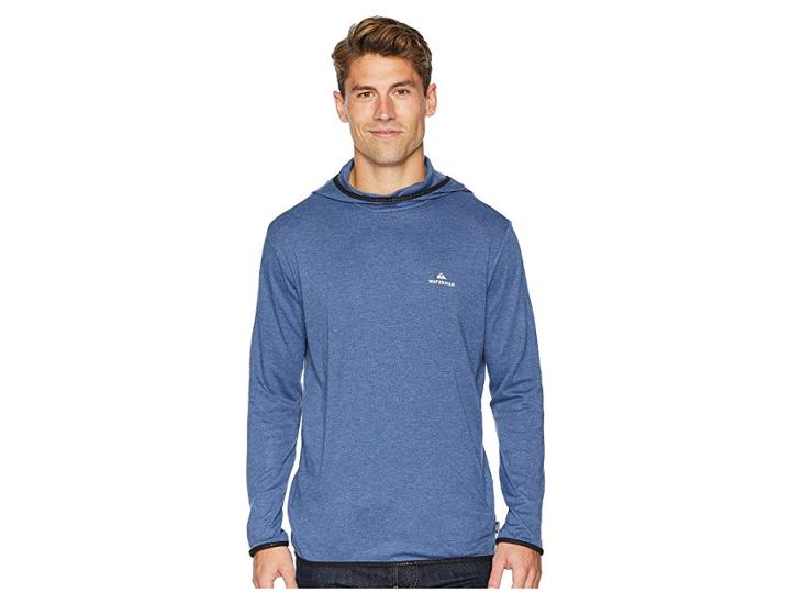 Quiksilver Waterman Sea Explorer Hoodie (orion Blue Heather) Men's Sweatshirt