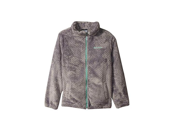 Columbia Kids Fluffy Fleecetm Full Zip (little Kids/big Kids) (astral/pixie) Girl's Fleece