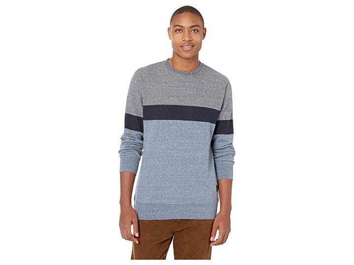 Vissla Foamy Crew Sweater (dark Naval Heather) Men's Sweater