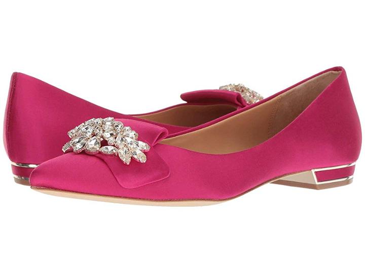 Badgley Mischka Valeria (bright Rose Satin) High Heels
