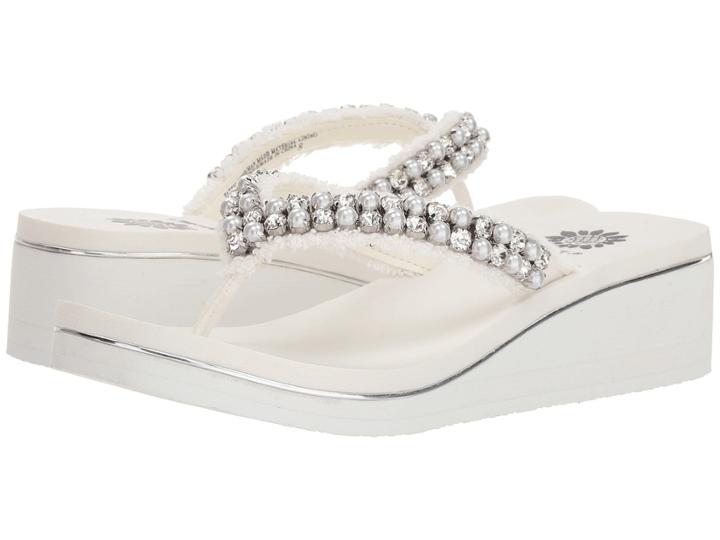 Yellow Box Sully (white) Women's Wedge Shoes