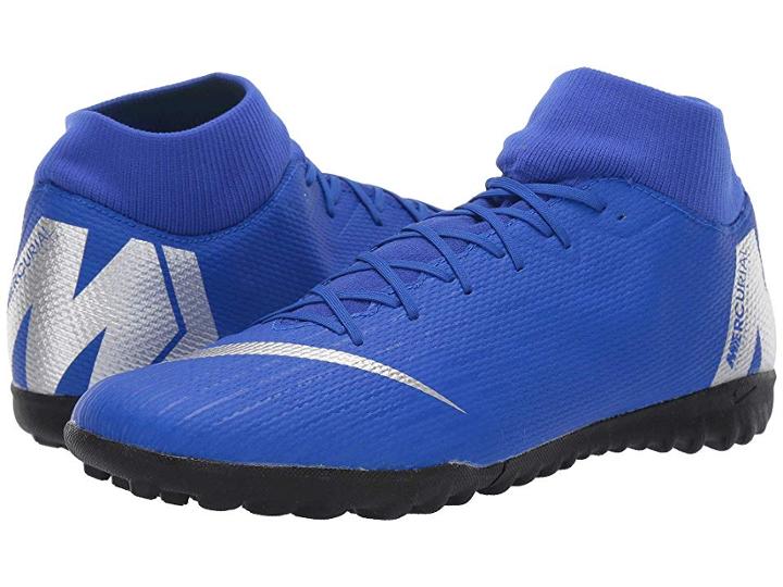 Nike Superflyx 6 Academy Tf (racer Blue/metallic Silver/black/volt) Men's Soccer Shoes