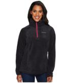 Columbia Benton Springstm 1/2 Zip (black/deep Blush) Women's Long Sleeve Pullover