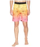 Hurley Splatter Grain 20 Boardshorts (pink Blast) Men's Swimwear