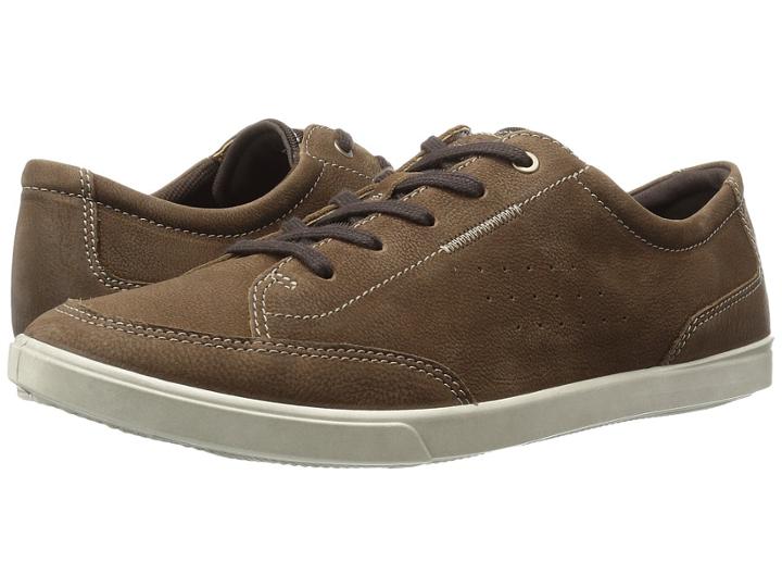 Ecco Collin Classic Tie (camel Cow Nubuck) Men's Lace Up Casual Shoes
