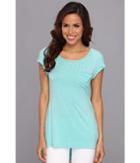 Ugg Shirley Semi-fitted Tunic (blue Curacao) Women's Short Sleeve Pullover