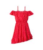 Bardot Junior Spot Shirred Dress (big Kids) (red Spot) Girl's Dress