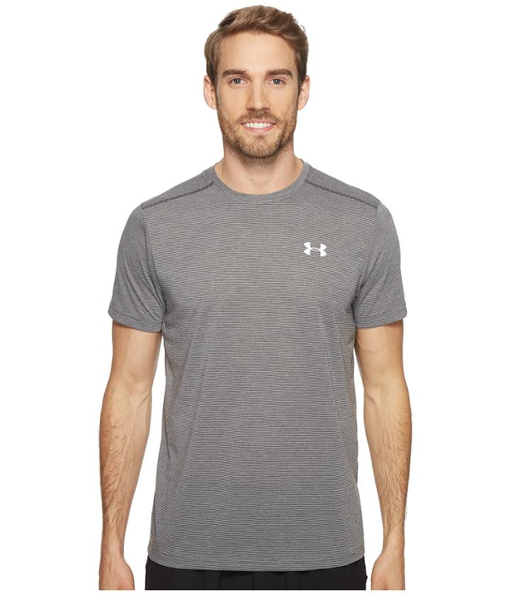 Under Armour Ua Streaker Shortsleeve Tee (carbon Heather/carbon Heather) Men's Workout