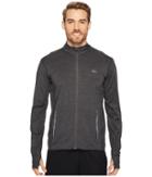 Lacoste Brushed Stretch Jersey Full Zip Sweatshirt (pitch/graphite) Men's Sweatshirt