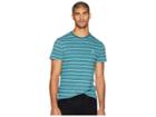 Original Penguin Short Sleeve Plaited Feeder Stripe T-shirt (dragonfly) Men's T Shirt