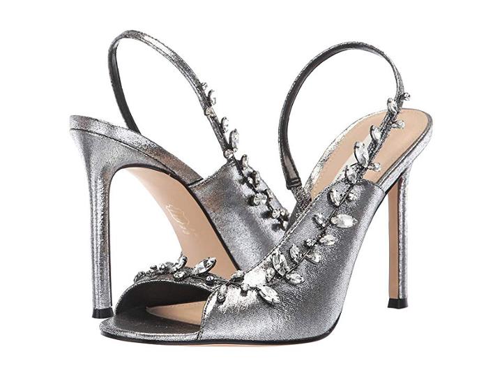 Nina Deanne (gunmetal 2 Metallic Fabric) High Heels