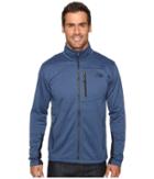 The North Face Canyonlands Full Zip Sweatshirt (shady Blue Heather (prior Season)) Men's Coat