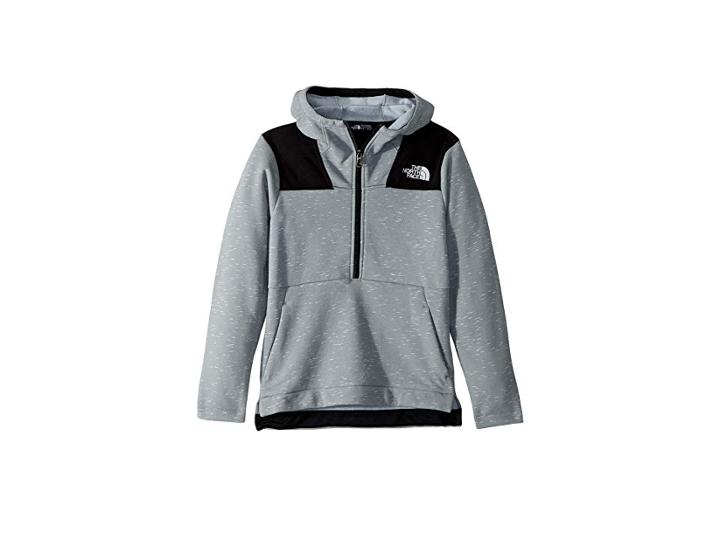 The North Face Kids Linton Peak Anorak Hoodie (little Kids/big Kids) (mid Grey Heather) Boy's Sweatshirt