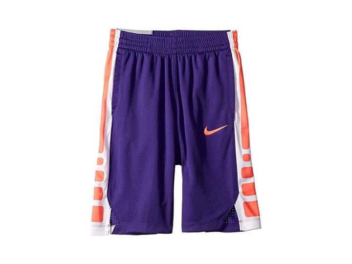Nike Kids Dry Elite Basketball Short (little Kids/big Kids) (court Purple/bright Crimson) Boy's Shorts