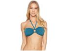Kate Spade New York Palominos Islands Bandeau Halter Bikini Top (foliage) Women's Swimwear