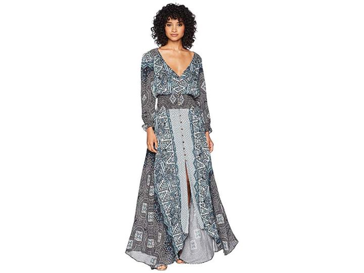 Free People Mexicali Rose Maxi Dress (black) Women's Dress