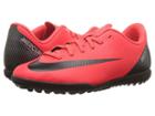 Nike Kids Vaporx 12 Club Cr7 Tf Soccer (little Kid/big Kid) (bright Crimson/black/chrome) Kids Shoes