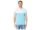 U.s. Polo Assn. Color Block Jersey Polo (horizon Blue) Men's Clothing