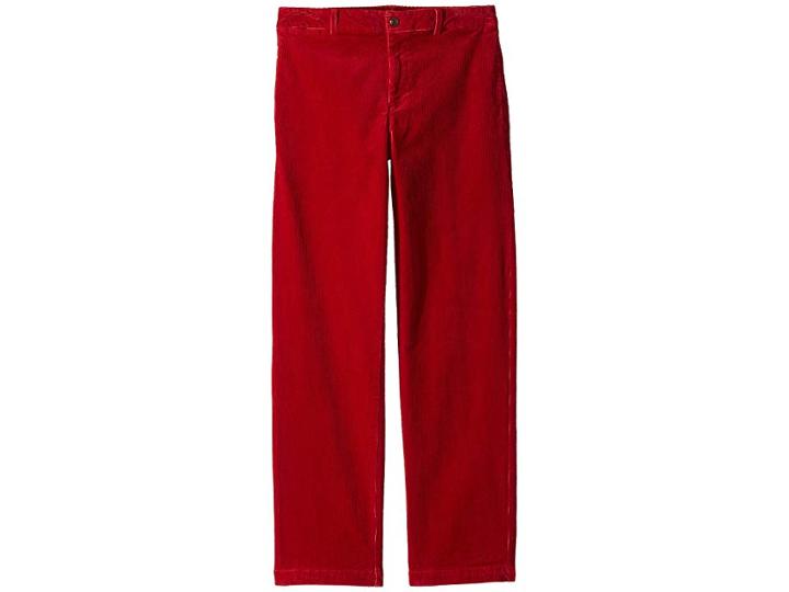 Polo Ralph Lauren Kids Slim Fit Stretch Corduroy Pants (big Kids) (park Avenue Red) Boy's Casual Pants