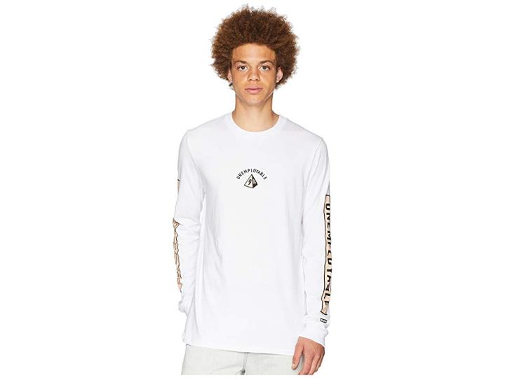 Globe Ue Pyramid Long Sleeve Tee (white) Men's T Shirt