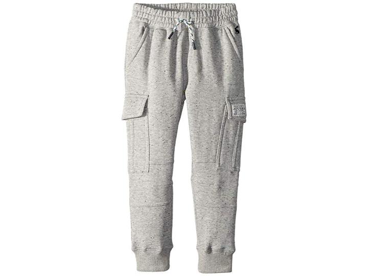 Joules Kids Sweat Cargo Joggers (toddler/little Kids/big Kids) (grey Marl) Boy's Casual Pants