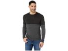 Smartwool Sparwood Color Block Crew Sweater (charcoal Heather) Men's Sweater