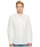 7 For All Mankind Linen Oxford Shirt (cloud White) Men's T Shirt