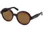 Salvatore Ferragamo Sf878sl (purple Havana/solid Brown) Fashion Sunglasses