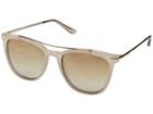 Guess Gf6062 (milky Light Brown With Rose Gold/light Gold Flash Lens) Fashion Sunglasses
