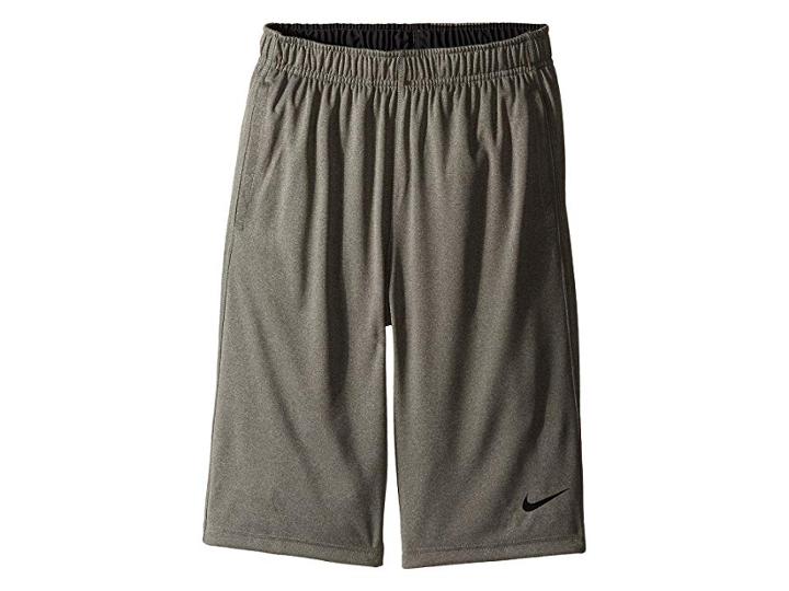 Nike Kids Fly Short (little Kids/big Kids) (carbon Heather/anthracite/black) Boy's Shorts