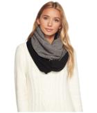 Ugg Two Color Infinity Scarf (black Multi) Scarves