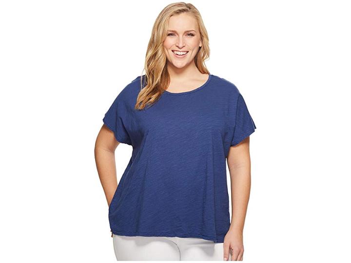 Extra Fresh By Fresh Produce Plus Size Keepsake T-shirt (moonlight Blue) Women's T Shirt