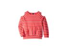 Tommy Hilfiger Kids Stripe Boat Neck French Terry Top (big Kids) (paradise Pink) Girl's Clothing