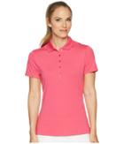 Callaway Opti-dritm Micro-hex Short Sleeve Polo (pink Yarrow) Women's Short Sleeve Pullover