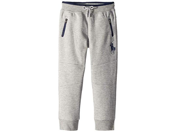 Polo Ralph Lauren Kids Double Knit Pull-on Pants (toddler) (andover Heather) Boy's Casual Pants