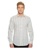 Perry Ellis Confetti Printed Woven Shirt (bright White) Men's Clothing