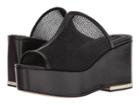 Donna Karan Sade Sandal (black Mesh) Women's Slide Shoes