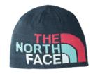 The North Face Kids Youth Anders Beanie (blue Wing Teal/atomic Pink Multi) Beanies