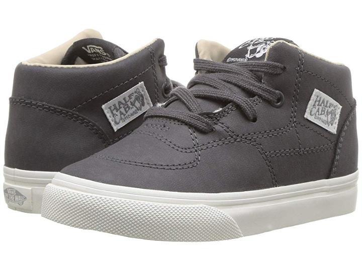Vans Kids Half Cab (infant/toddler) ((vansbuck) Asphalt/blanc De Blanc) Boys Shoes
