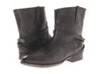 Frye Lindsay Plate Short (black Stone Antiqued) Cowboy Boots