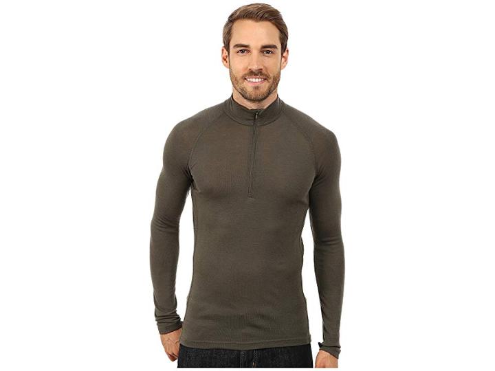 Icebreaker Everyday Light Weight Merino Long Sleeve Zip (cargo) Men's Long Sleeve Pullover