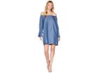 B Collection By Bobeau Auden Off Shoulder Dress (medium Wash Blue) Women's Dress
