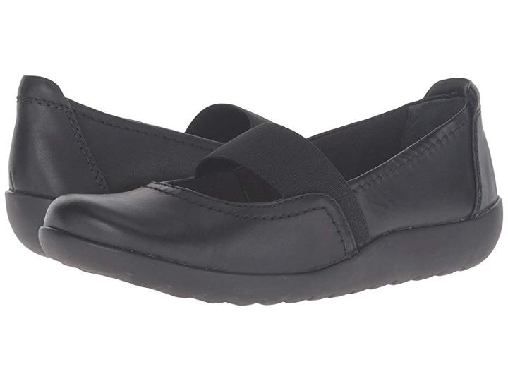 Clarks Medora Ally (black Leather) Women's  Shoes